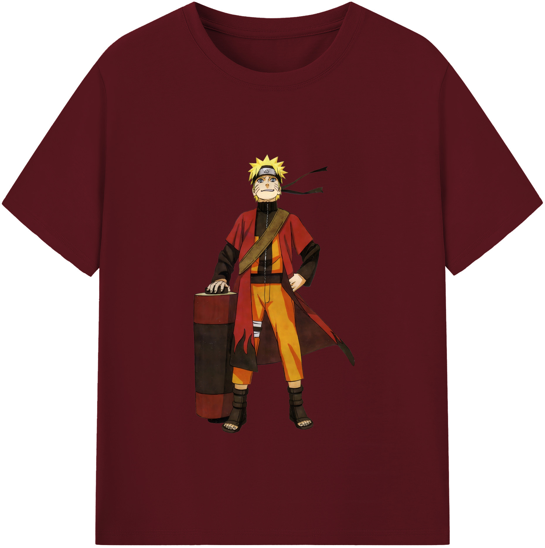 （画像用） NARUTO -ナルト- うずまき ナルト Uzumaki Naruto 綿100％半袖Tシャツ（フロントプリント）
